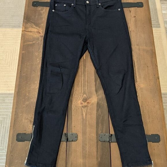 RAG & BONE 10-in Capri Jean in Indigo side zip - Picture 3 of 9